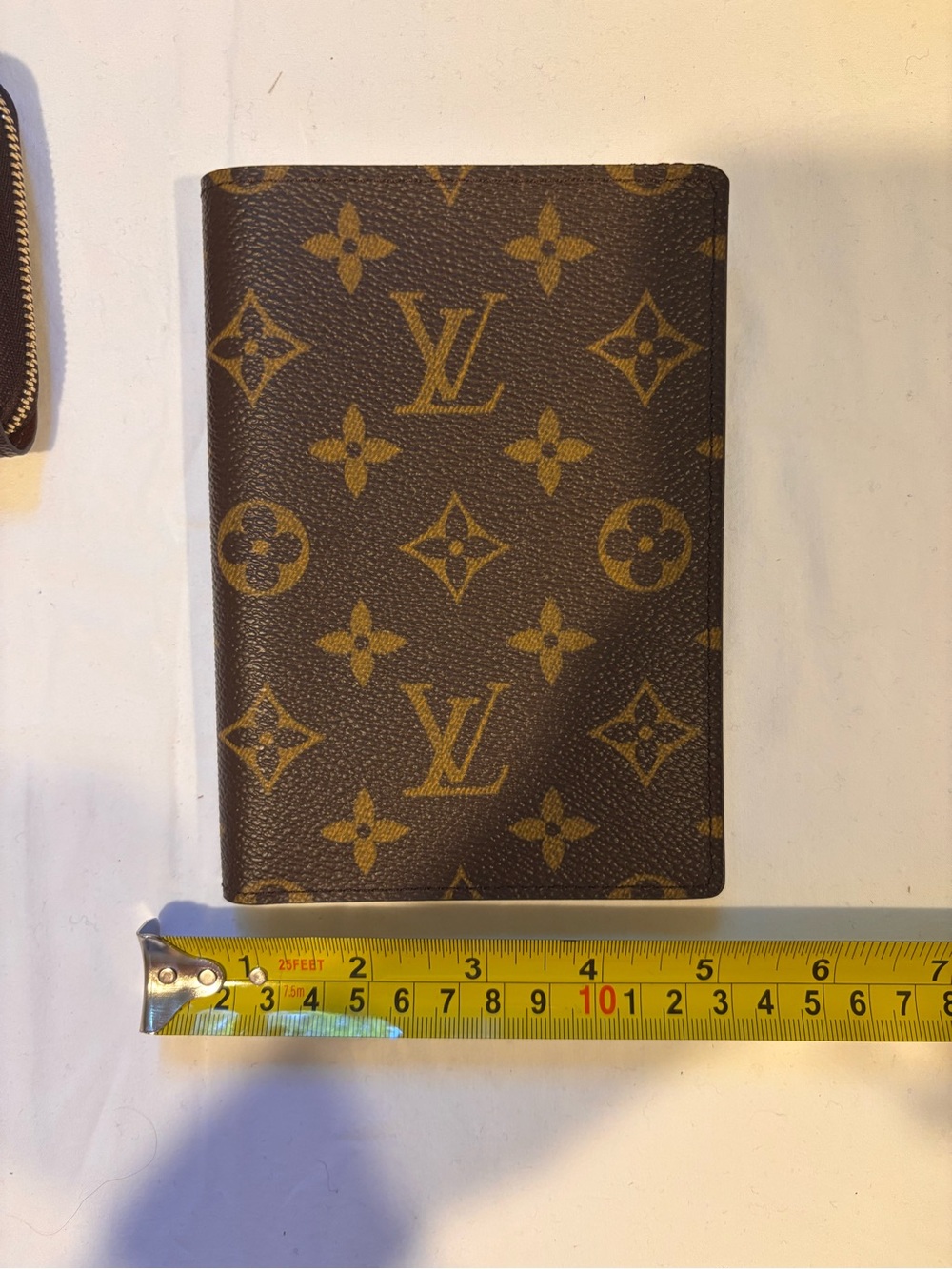 Louis Vuitton Brown Monogram Passport Wallet with Authentication Document